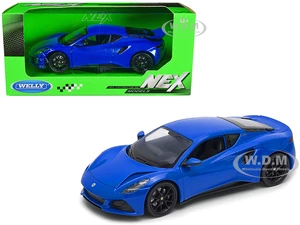 Lotus Emira Blue Metallic "NEX Models" Series 1/24 Diecast Model Car by Welly