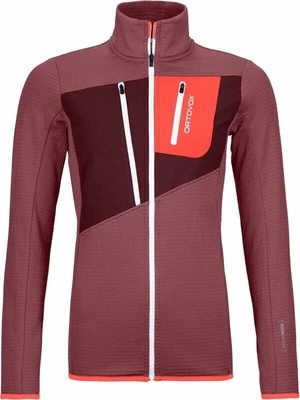 Ortovox Fleece Grid Jacket W Mountain Rose M Sudadera con capucha para exteriores