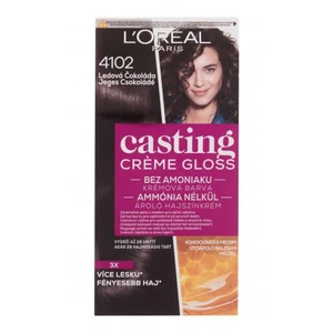 L´Oréal Paris Casting Creme Gloss 48 ml farba na vlasy pre ženy 4102 Iced Chocolate na všetky typy vlasov; na farbené vlasy