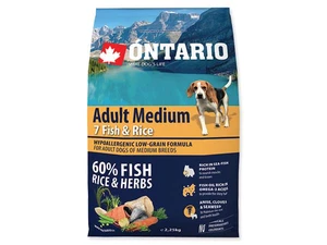 ONTARIO dog  ADULT MEDIUM fish - 12kg