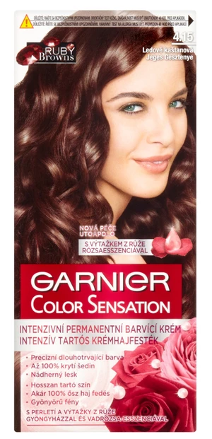 Permanentní barva Garnier Color Sensation 4.15 ledově kaštanová + dárek zdarma