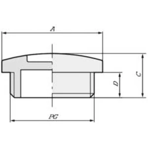Záslepka LAPP SKINDICHT BL PG 7, 52002680, mosaz, přírodní, 100 ks