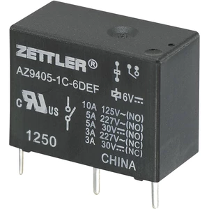 Zettler Electronics AZ9405-1C-12DEF relé do DPS 12 V/DC 10 A 1 prepínací 1 ks
