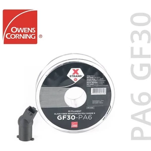 Owens Corning FIXD-PA17-BK0 Xstrand PA6 GF30 vlákno pre 3D tlačiarne PA plast odolné proti UV žiareniu 2.85 mm 500 g čie
