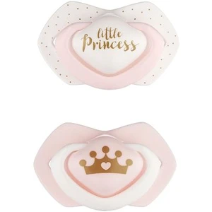 Cumlíky utišujúce ROYAL BABY silikón, symetrické B 6-18m ružové