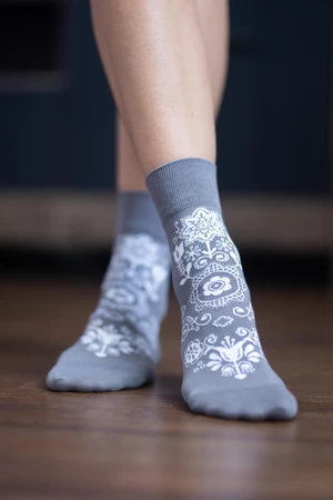 Barefoot ponožky Folk - šedé 35-38