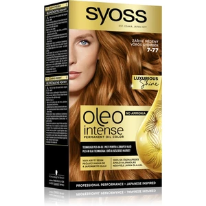 Syoss Oleo Intense permanentná farba na vlasy s olejom odtieň 7-77 Red Ginger 1 ks