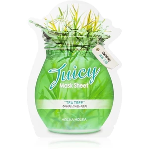 Holika Holika Juicy Mask Sheet Tea Tree plátenná maska proti nedokonalostiam aknóznej pleti 20 ml