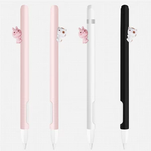 Cute Silica Gel Pen Case for Apple Pencil Anti-fall Magnetic Split Pencil Case for Ipad Pencil 2nd Generation
