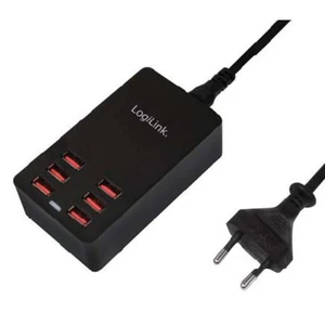 LogiLink PA0139 PA0139 USB nabíjačka do zásuvky (230 V) Výstupný prúd (max.) 6400 mA 6 x USB  auto-detect