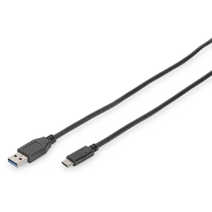 Digitus #####USB-Kabel #####USB 3.2 Gen1 (USB 3.0 / USB 3.1 Gen1) #####USB-C™ Stecker, #####USB-A Stecker 1.00 m čierna