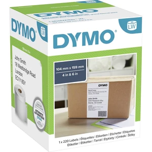 DYMO etikety v roli  S0904980 S0904980 159 x 104 mm papier  biela 220 ks permanentné prepravné štítky