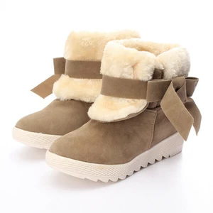 Women Fur Lined Comfort Flats Warm Snow Ankle Boots