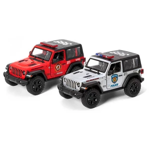 Kovový model - Jeep Wrangler 2018 Policie nebo Hasiči