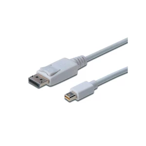Kábel Digitus DisplayPort / Mini DisplayPort, 2m (AK-340102-020-W) biely Tento kabel je vhodný pro připojení mobilního DisplayPort zařízení, se zaříze