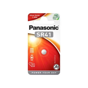 Batéria Panasonic SR41, blistr 1ks (SR-41EL/1B) batéria • priemer 7,9 mm • použitie pre kalkulačky, hodinky, lekárske prístroje • vysoká hustota energ