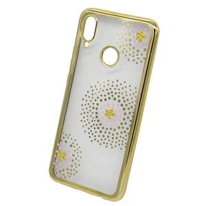 Kryt na mobil Beeyo Flower Dots na Honor Play (BEAHUHOPLFDGO) zlatý ochranný kryt na mobilný telefón • kompatibilné s Honor Play • materiál: silikón •