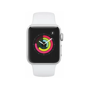 Inteligentné hodinky Apple Watch Series 3 GPS 38mm púzdro zo strieborného hliníka - biely športový remienok (MTEY2CN/A) inteligentné hodinky • 1.5" OL