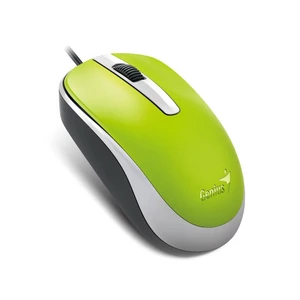 Myš Genius DX-120 (31010105110) zelená počítačová myš • optický senzor • rozlíšenie 1 000 DPI • 3 tlačidlá • symetrický tvar • ergonomický dizajn • ká