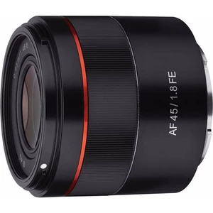Objektív Samyang AF 45 mm f/1.8 Sony FE čierny objektív • automatické zaostrovanie • ohnisková vzdialenosť 45 mm • svetelnosť f/1.8 • min. zaostrovaci