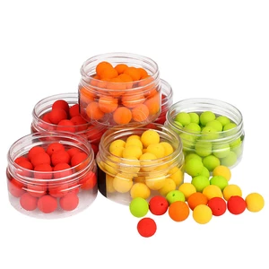 20Pcs/Box Smell Soft Fishing Lure Floating Smell Ball Beads Feeder Carp Artificial Bait