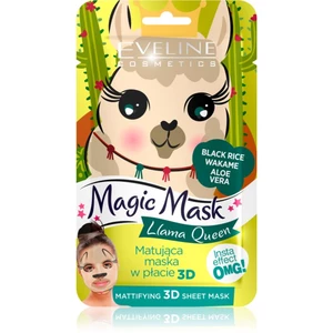 Eveline Cosmetics Magic Mask Lama Queen normalizujúca matujúca maska 3D 1 ks