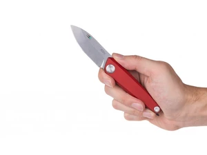 Zavírací nůž Z050 ANV® - barva rukojeti: červená, šedá čepel - Stone wash (Barva: Červená, Varianta: Šedá čepel - Stone Wash)