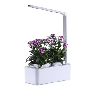 8W Intelligent Automatic Watering Pot LED Soilless Hydroponic Flower Pot Indoor Plant Growth Lamp Home Decoration