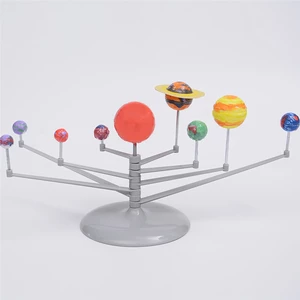 3D DIY Solar System Model Nine Planets Celestial Orbiter Science Experiment Kit Handmade Assembling Early Education Puzz