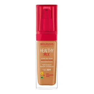 BOURJOIS Paris Healthy Mix Anti-Fatigue Foundation 30 ml make-up 58 Caramel na všechny typy pleti; na dehydratovanou pleť; na rozjasnění pleti