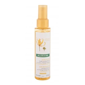 Klorane Ylang-Ylang Wax Sun Radiance Protective Oil 100 ml olej na vlasy pro ženy na všechny typy vlasů