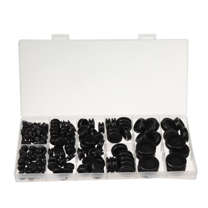 170pcs/set Closed Seal Ring Grommets Car Electrical Wiring Cable Gasket Kit Rubber Grommet Hole Plug Set