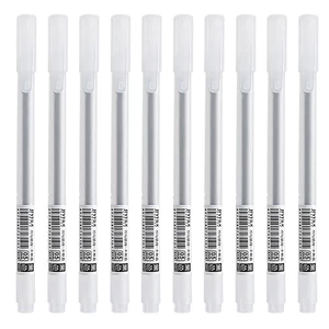 10pcs/box Gel Pens 0.5mm Frosted and quick-drying BusinessWriting Signing Pens Office School Supplies Students Station