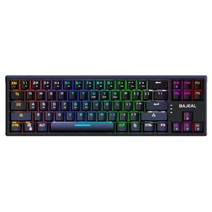 BAJEAL K71 Mechanical Gaming Keyboard 71 Keys Hot-Swappable Blue Switch RGB Backlit Detachable Type-C Wired Gaming Keybo