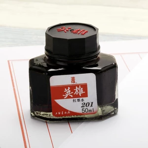 HERO 20/25/50/60ml Bottled Glass Smooth Writing Fountain Pen Ink Non-carbon Waterproof Ink Refill Students Stationery Of