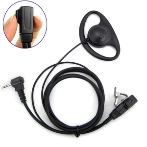 1 Pin FBI Earhook Earpiece D Type Headset PTT for Motorola Talkabout Portable Radio TLKR T4 T60 T80 MR350R Walkie Talkie