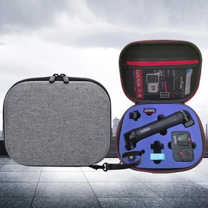 22*17*7.5cm Black / Grey Ant-Fabric EVA Handbag Storage Bag for GOPRO 9 FPV Sport Camera