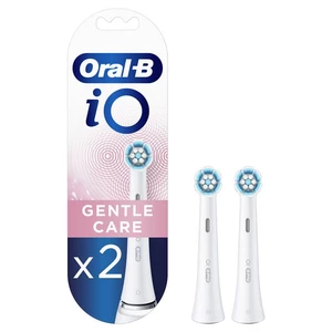 Náhradná kefka Oral-B iO Gentle Care White 2 ks náhradná kefka • 2 ks v balení • vhodná pre dospelých užívateľov • iO technológia • okrúhla čistiaca h