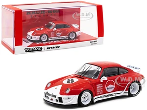 Porsche RWB 993 8 "Morelow" Red and White "RAUH-Welt BEGRIFF" 1/43 Diecast Model Car by Tarmac Works