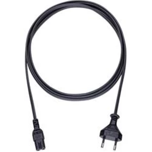 Napájecí kabel Oehlbach 17048, [1x Euro zástrčka - 1x IEC C7 zásuvka], 5.00 m, černá