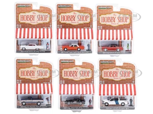 "The Hobby Shop" Set of 6 pieces Series 15 1/64 Diecast Model Cars by Greenlight