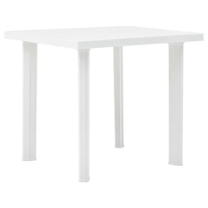 48802Garden Table White 32"x30"x28.3" Plastic