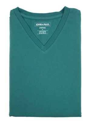 John & Paul Poriadne tričko John & Paul - zelené (V-neck)