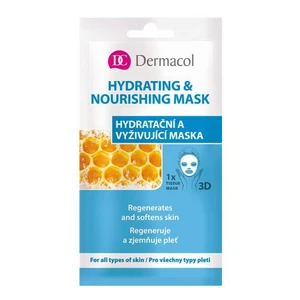 Dermacol Hydrating & Nourishing Mask 15 ml pleťová maska pre ženy na veľmi suchú pleť; výživa a regenerácia pleti; na dehydratovanu pleť