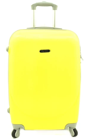 Cestovní kufr skořepinový na čtyřech kolečkách Agrado (M) 60l - žlutá