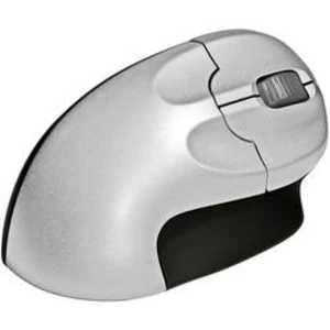 Optická ergonomická myš BakkerElkhuizen Grip Mouse BNEGMW, ergonomická, stříbrnočerná