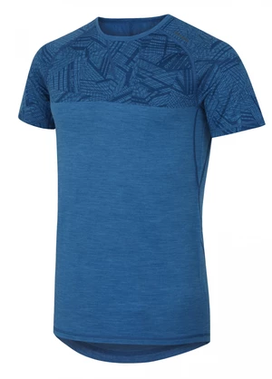 Husky  Pánske tričko s krátkým rukávom tm. modrá, XL Merino termoprádlo