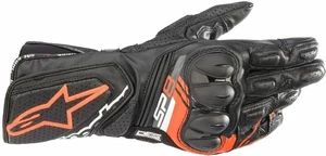 Alpinestars SP-8 V3 Leather Gloves Black/Red Fluorescent L Guanti da moto