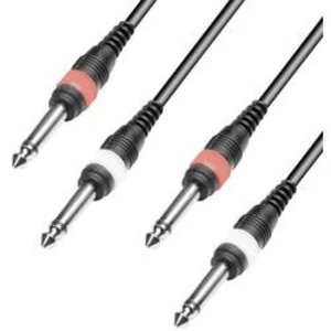 Double Line kabel 2x jack (M) 6,3 mm / 2x jack (M) 6,3 mm, 5 m