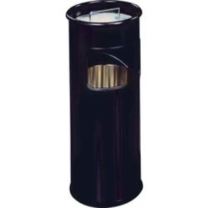 Odpadkový koš s popelníkem Durable 3330, 687 mm, 17 l, černá